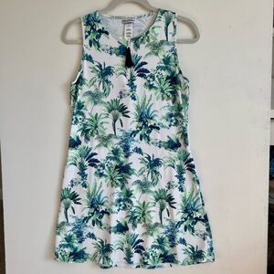 Tommy Bahama Tommy Bahama Arts Of Palm Zip-Neck A-line Spa Dress Size S/P